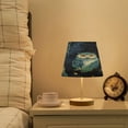 thumbnail image 5 of Table Lamp Medium 7.9x11.8 Inches Table Lamps Night Light Tools & Home Improvement Bedroom Lamp Guest Room Lamp Study Lamp Office Lamp Dark Blue Owl, 5 of 7