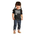 thumbnail image 4 of Worlds Okayest Kid Son Daughter Funny Toddler Boy Girl T Shirt Infant Toddler Brisco Brands 6M, 4 of 6