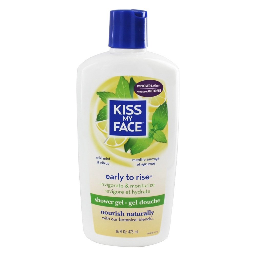 Kiss My Face Shower Gel Early To Rise Wild Mint & Citrus 16 fl. oz