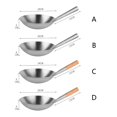 thumbnail image 2 of Apooke Chinese Traditional Handmade Wok Stainless Steel Non Stick Wok Pan Thick Wok, 2 of 13