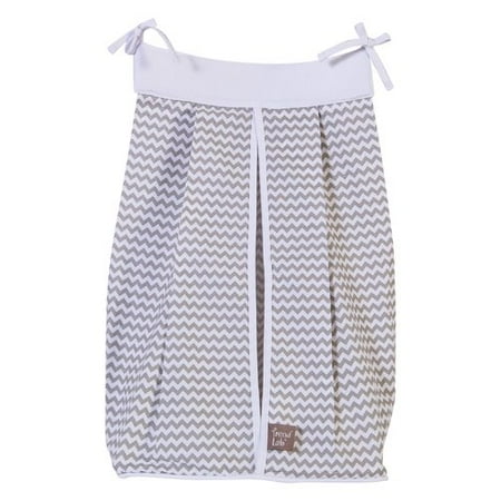 Taylor Diaper Stacker - Harriet Bee Towne Dove Gray Chevron Diaper Stacker
