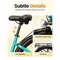 thumbnail image 2 of Cityone Plus Step-Thru Electric Bike for Adults, 26" Urban EBike with 500W Motor, Max 28MPH, 48V 15Ah Battery 500W, Electric Bicycle with 7-Speed, Green, 2 of 8