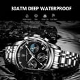 thumbnail image 5 of Poedagar Men Watch Sport Chronograph Fashion Date Quartz Wristwatch Top Swiss Brand Luxury Waterproof Luminous Steel Band Watch - Quartz Wristwatches, 5 of 7