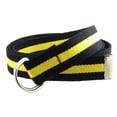 thumbnail image 1 of Canvas Web Belt D-Ring Buckle 1.25" Wide Metal Tip Multi-Color, 1 of 1
