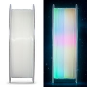 Geeetech Glow in The Dark Rainbow PLA 3D Printer Filament with Accessories Included for Most 3D Printer, Multicolor