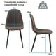 thumbnail image 5 of HOMYLIN Sillas de Comedor Set 4 Vintage Silla Farbic de Cocina, para la Cena Cocina Sala de Estar, Marron, 5 of 5