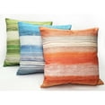 thumbnail image 3 of Sedona Stripes Green Throw Pillow 20x20 Inch Cotton with Polyfill Insert, 3 of 3