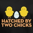 thumbnail image 3 of CafePress - Hatched By Two Chicks Women's V Neck T Shirt - Women's V-Neck Dark T-Shirt, 3 of 4