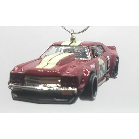 Christmas Ornament for 1970 Chevy Chevelle SS Race Red/White Stripes