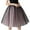 Pink, variant on Womens MiDi Skirt Solid Color Elastic Waist Tulle Tutu Skirt Layered Party Skirt
