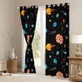 thumbnail image 3 of Space 30%-50% Blackout Curtains Galaxy Curtains Universe Themed Window Curtains, Outer Space Solar System Bedroom Curtains for Teens Universe Space Planet Print Curtains,2 Panels 42"Wx90"L, 3 of 5