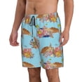 thumbnail image 2 of Goofa Turtles And Corals Printed Mens Swim Trunks Summer Quick Dry Short Beach Swimwear Bathing Suits-Medium, 2 of 9