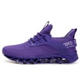 thumbnail image 3 of Slip on Sneakers for Women Running Shoes Tennis Walking Shoes Ladies Gym Workout Jogging Fashion Sneaker Purple Size 10, 3 of 7