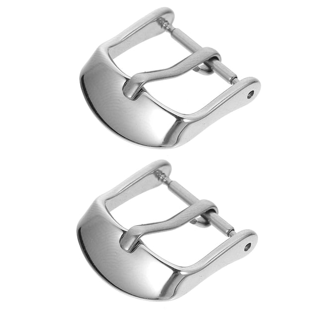 2Pcs Watch Strap Buckle Watch Band Replacement Buckle Stainless Steel Watch Buckle
