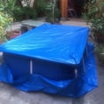 thumbnail image 4 of Rectangular Swimming Pool Cover Frame Pool Cover Family Garden Pool Cover Rainproof Dust Cover Waterproof Tarp, 4 of 7