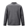 thumbnail image 6 of ZVAVZ Mens Knit Polos Shirts Long Sleeve Textured Collared T-Shirt Solid Loose Fit Vacation Tops Fashion Breathable Beach Tee Shirt Gray M, 6 of 6
