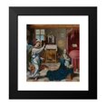 thumbnail image 2 of Joos Van Cleve 20x21 Black Modern Framed Museum Art Print Titled - The Annunciation (ca. 1525), 2 of 5
