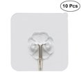 thumbnail image 1 of 10pcs Wall Hook Transparent Reusable Seamless Scratch Waterproof and Oilproof Wall Hook for Bathroom Kitchen Heavy Duty Ceiling, 1 of 7