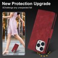 thumbnail image 6 of Allytechgroup for iPhone 11 Pro Wallet Case, [RFID Blocking] Card Holder Kickstand PU Leather Flip Wallet Phone Case Shockproof Protective Cover Compatible with iPhone 11 Pro, Red, 6 of 6