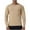 Khaki, variant on BLCHUNen Athletic Tops for Men Long Sleeve Crew Neck Pullover Slim Fitted Breathable Running Sports Gym Workout Tops