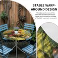 thumbnail image 2 of Mushroom Gnomes Round Tablecloth for 45-54 Inch Tables, Fitted Table Cover with Elastic Edge, Watercolor Summer Sunflowers Waterproof Outdoor Table Cloth Protector for Patio Garden Dinner Picnic, 2 of 9