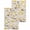 Yellow, variant on Yellow Grey Botanical Kitchen Dish Towels for Drying Dishes Set of 2, Spring Floral Watercolor Rustic Waffle Weave Microfiber Hand Tea Bathroom Towels Quick Dry & Absorbent Towel 15.7x23.6
