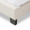 thumbnail image 6 of Baxton Studio Hampton Modern and Contemporary Light Beige Fabric Upholstered Queen Size Bed, 6 of 8