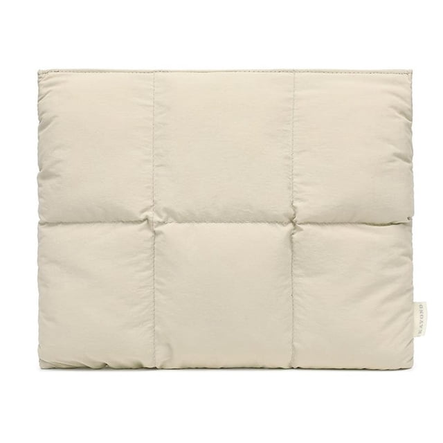 13-14 Inch Puffy Laptop Sleeve, Quilted Puffer Carrying Case with Magnetic Closure and Waterproof Design