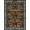 Brown, Pattern 3, variant on ODIKA Plaid Cornerstone Motif Panel Farmhouse Border Vintage Door Retro Refined for Entryway, Kitchen, Laundry Room, Stain Resistant Thin Throw