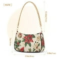 thumbnail image 3 of FORMRS Womens Shoulder Bag with Chain Strap Clutch Purse Cute Tote Handbag, Christmas Poinsettia, 3 of 7