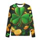 thumbnail image 3 of Blusas y camisas de manga larga con cuello redondo y estampado de San Patricio para niños, blusa informal de manga larga con cuello redondo, blusa de poliéster para niñas, 3 of 4