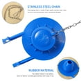 thumbnail image 4 of 2 Pieces Toilet Flapper Replacements 2 Inch Toilet Flapper Stopper Water Saving Flappers with 2 Pieces Toilet Chains, 4 of 8