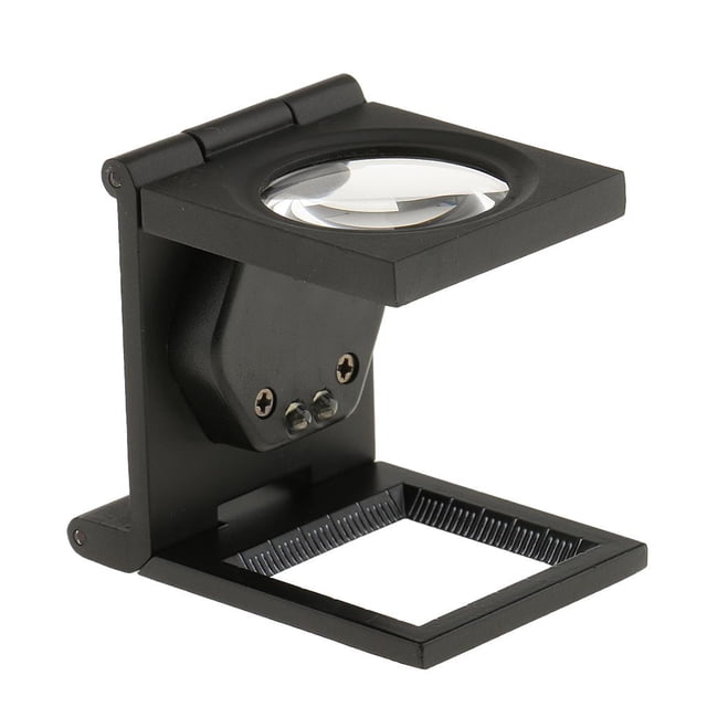 Lupa plegable de 10x30 mm con herramientas de joyería de lámpara LED jinwen Lupa de la joyería