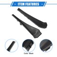 thumbnail image 4 of Unique Bargains 1 Pair Front Windshield Wrap Corner Trim for Nissan Rogue 14-20 Black Left Right Windshield Wiper Cover, 4 of 6