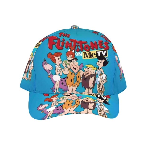 Los Picapiedra Gorra de Béisbol para Hombres, Mujeres y Niños, Gorra Clásica de Visera Plana, Gorra Hip Hop Trucker, Snapback Ajustable