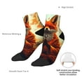 thumbnail image 6 of Pofeuu Maple Leaf Meditating Fox Print 30cm Socks, Adult Running Hiking Socks for Youth and Adult, 6 of 7