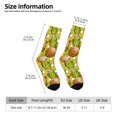 thumbnail image 4 of Goofa Tropical Summer Fruit Printed Men's Crew Socks, Soft Durable Breathable Moisture-Wicking with Odor Control Cotton socks, 4 of 9