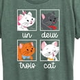 thumbnail image 3 of Disney Classics - Cats & Dogs - Un Deux Trois Cat - Women's Short Sleeve Graphic T-Shirt, 3 of 5