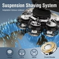 thumbnail image 5 of Head Shavers for Bald Men, 7D Rotary Shaver Magnetic Electric Razor, IPX7 Waterproof Wet Dry Cordless Head Shaver, Type-C Fast Charging LED Display Travel Lock, Ergonomic Grip for Scalp Neck Face, 5 of 9