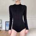 thumbnail image 2 of Sngxgn Women's Swimsuit Tummy Control V Neck Bathing Suits(Black,M), 2 of 5