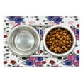 thumbnail image 1 of Anemone Flower Pet Mat for Food and Water, Bouquets of Roses Anemones Eustoma Colorful Corsage Bedding Plants Design, Non-Slip Rubber Mat for Dogs and Cats, 18" X 12", by Ambesonne, 1 of 2