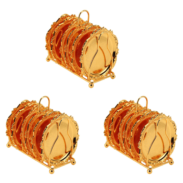 Frame Multiple Coasters Series 18 Piece Drink Coaster Decorative Frame Non- Metal Coaster ...