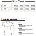 thumbnail image 3 of Fesfesfes Workout Shirts Women Fashion Summer Fold Printed Regular Women Short Sleeves V Neck Button Top Women Tops S(US:4), 3 of 5