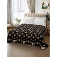 thumbnail image 2 of Western Cowboy Full Size Flat Sheet, Wrinkleproof & Fadeproof Cooling Flat Bed Sheet Only, Country Cow Head Cactus Sun Vintage Breathable Soft Bedding Top Sheets 81 x 96 Inches, 2 of 8