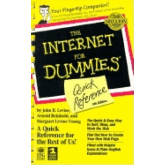 The Internet for Dummies: Quick Reference, 9780764505089, 0764505084, Paperback, 5th edition