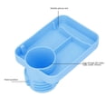 thumbnail image 3 of Bandeja De Silicona Para Coche De Bebé, Plato Multifuncional Para Portavasos De Coche Para Aperitivos Y Bebidas, Con Múltiples Compartimentos, Se Cuelga En La Posición De, 3 of 7