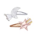thumbnail image 1 of 2 pinzas para el pelo adorables, horquillas con lentejuelas, accesorios para el cabello para niños (pinza de estrella + pinza de luna), 1 of 8