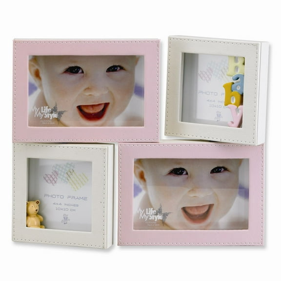 Pink and Ivory 6x4 Nursery Multi by Lawrence Frames - 6x4