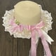 thumbnail image 4 of Guardurnaity Sombrero de paja estilo girasol para mujer, sombrero con flores, sombrero estilo bosque, sombrero de paja con cinta para niña, Sombreros tipo+1, 4 of 6