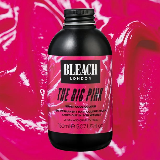 Bleach London Super Cool Color Semi-Permanent Hair Color Cream, Big Pink, oz Bleach London Super Cool Color Semi-Permanent Hair Color Cream, Big Pink, oz